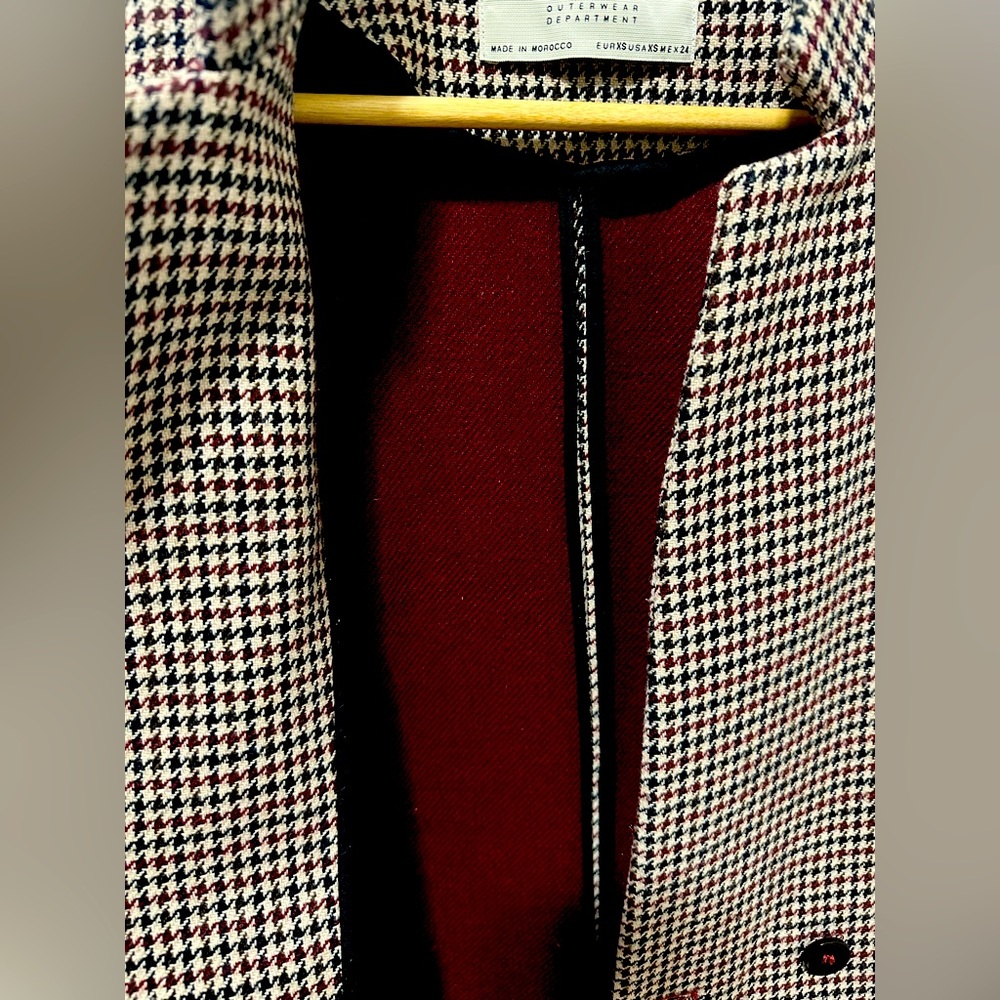 Zara women’s tailored checkered coat 🇬🇧 - Picture 6 of 9